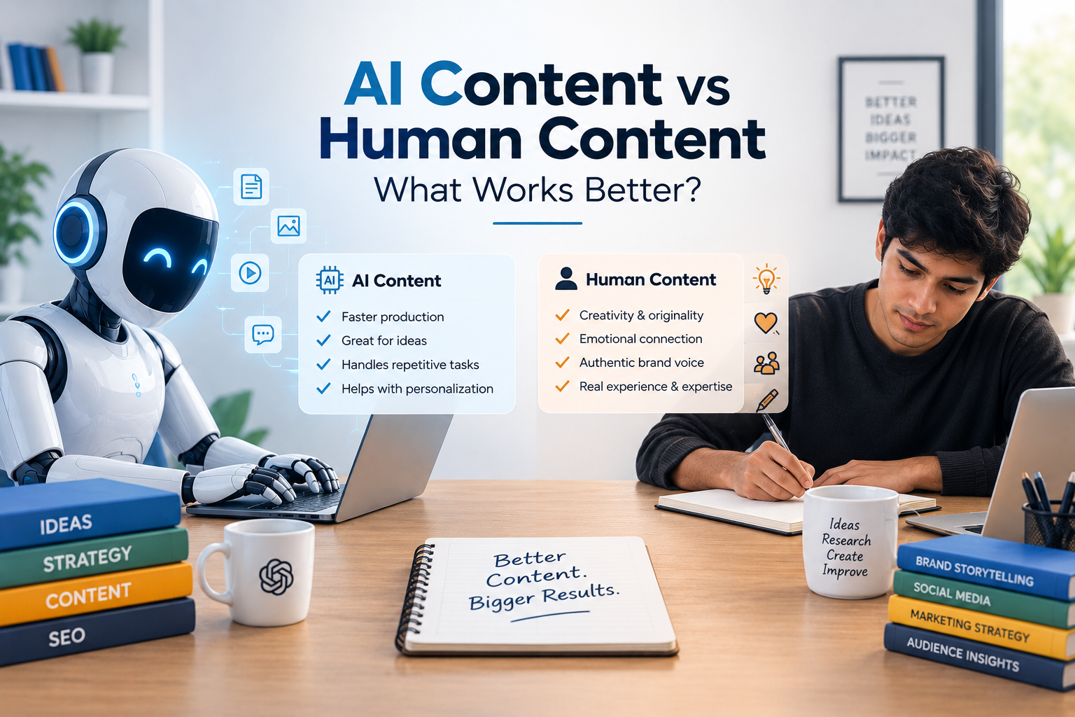 AI Content vs Human Content What Works Better